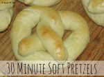 30 Minute Homemade Soft Pretzels