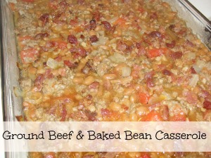 4 Sons 'R' Us: Ground Beef & Baked Bean Casserole