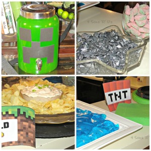 minecraft party collage